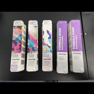 PANTONE Color Books - UNCOATED - 2 NEW & 3 Opened